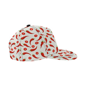 Chili pattern All Over Print Snapback Cap