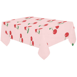 cherry pattern pink background Tablecloth