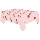 cherry pattern pink background Tablecloth