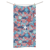 Hand drawn colorful starfish Bath Towel