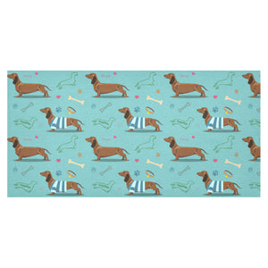 Dachshund decorative background Tablecloth