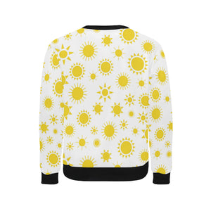 Sun pattern Men's Crew Neck Sweatshirt