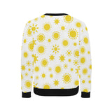 Sun pattern Men's Crew Neck Sweatshirt