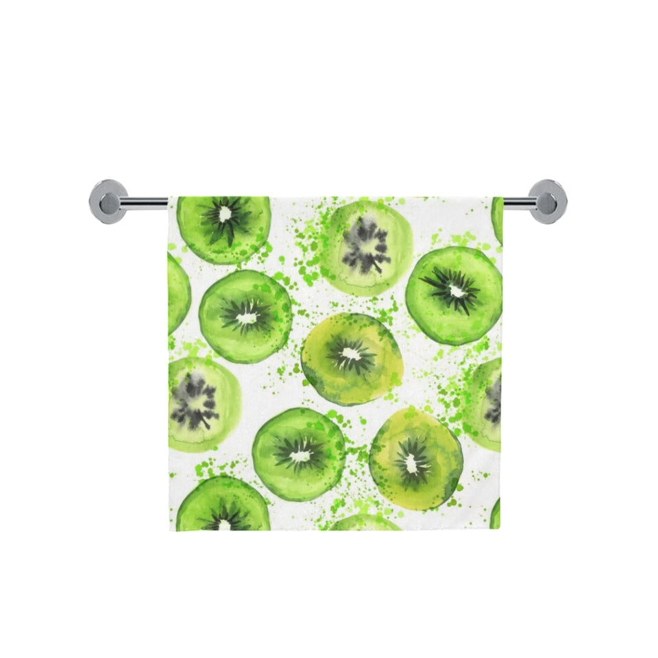 Watercolor kiwi pattern Bath Towel