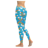 Rainbows Sky Clouds Pattern Women's Legging Fulfilled In US