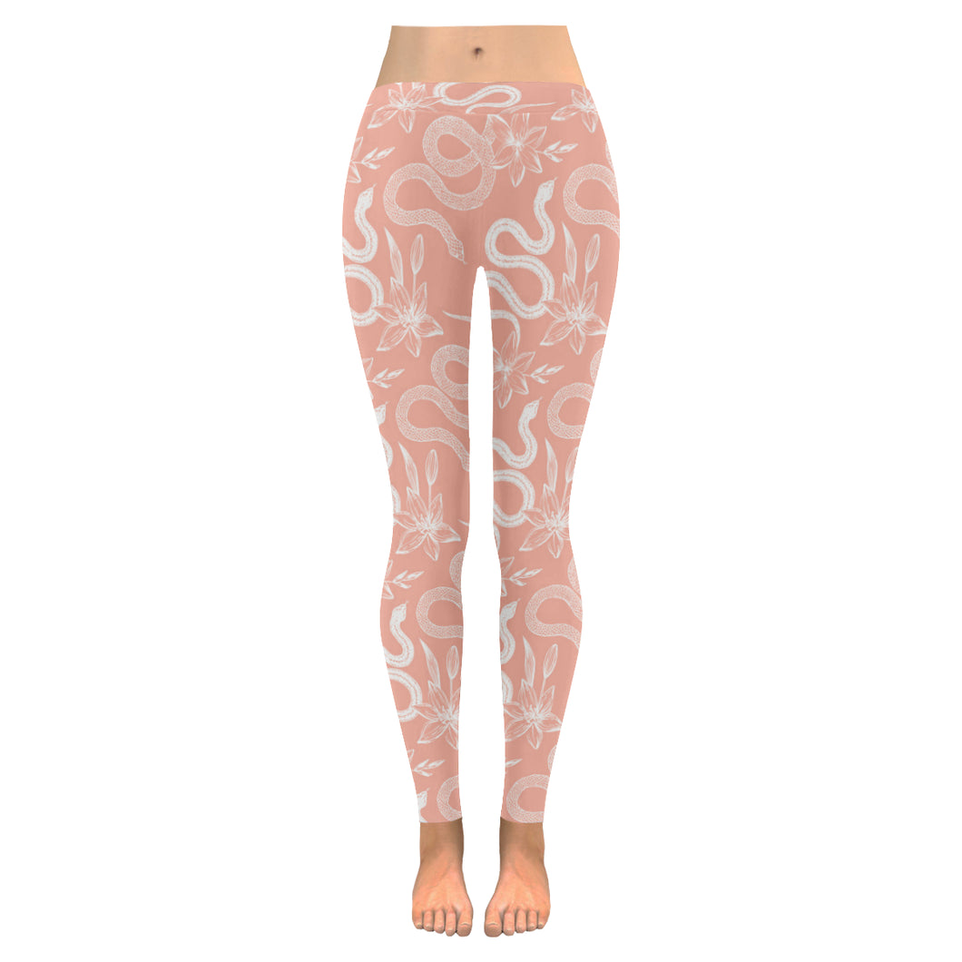 Snake lilies flower pattern Women's Legging Fulfilled In US