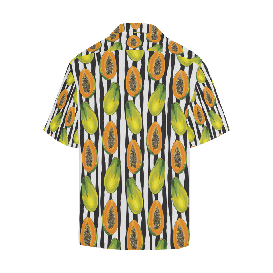 papaya design pattern Men's All Over Print Hawaiian Shirt