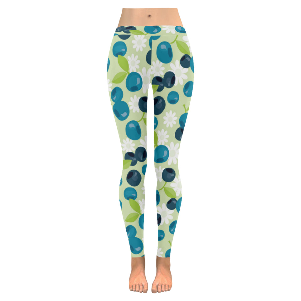 blueberry flower pattern Women's Legging Fulfilled In US