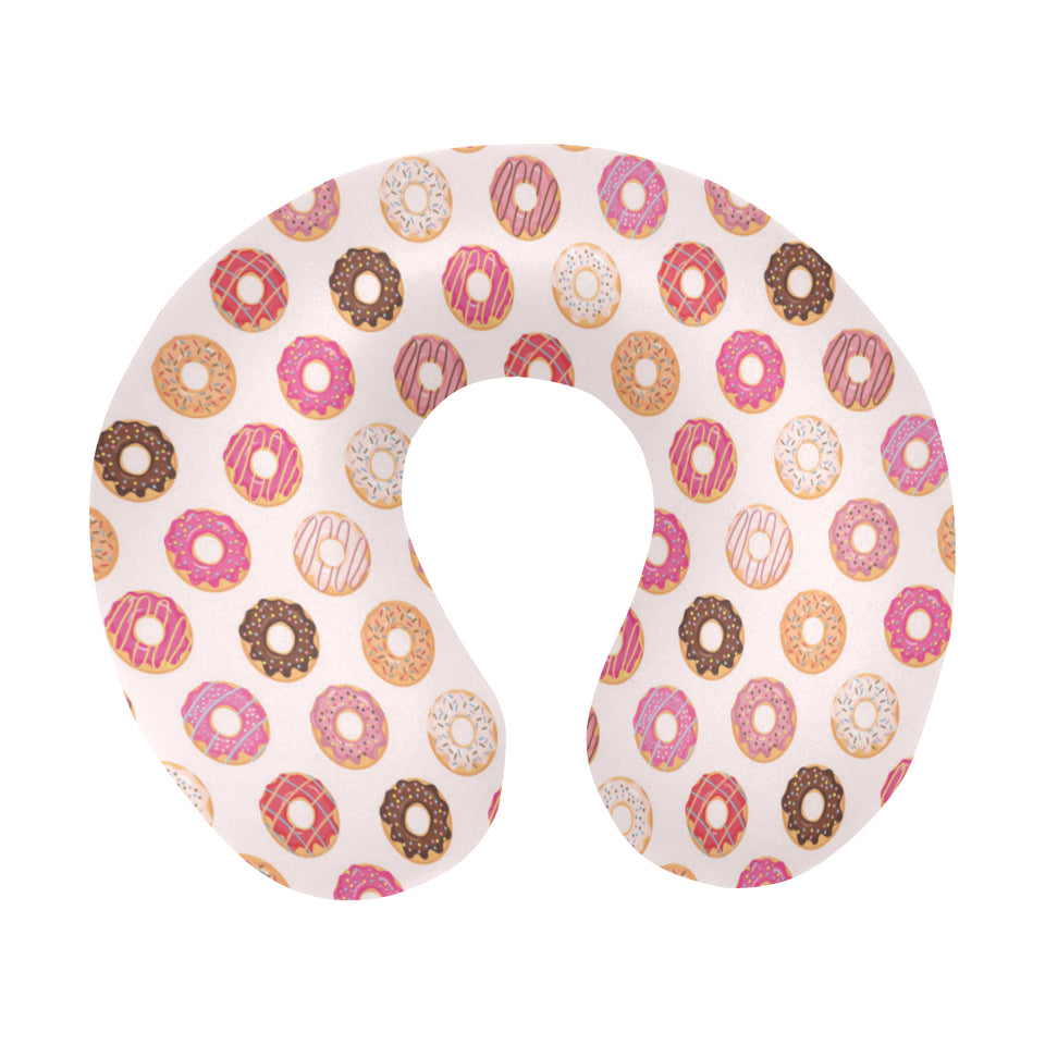 Colorful donut pattern U-Shaped Travel Neck Pillow