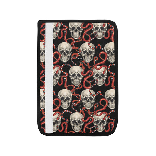 Red snake skull pattern Car Seat Belt Cover