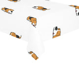 Cute beagle dog sleeping pattern Tablecloth