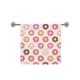 Colorful donut pattern Bath Towel