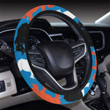 Colorful rhino pattern Car Steering Wheel Cover