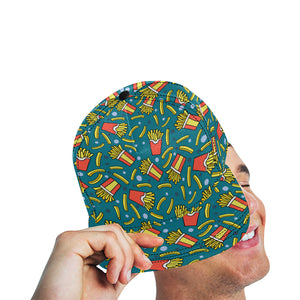 French fries red paper box pattern All Over Print Snapback Cap