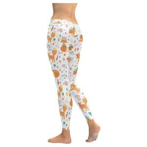 cute tribal fox pattern Women's Legging Fulfilled In US