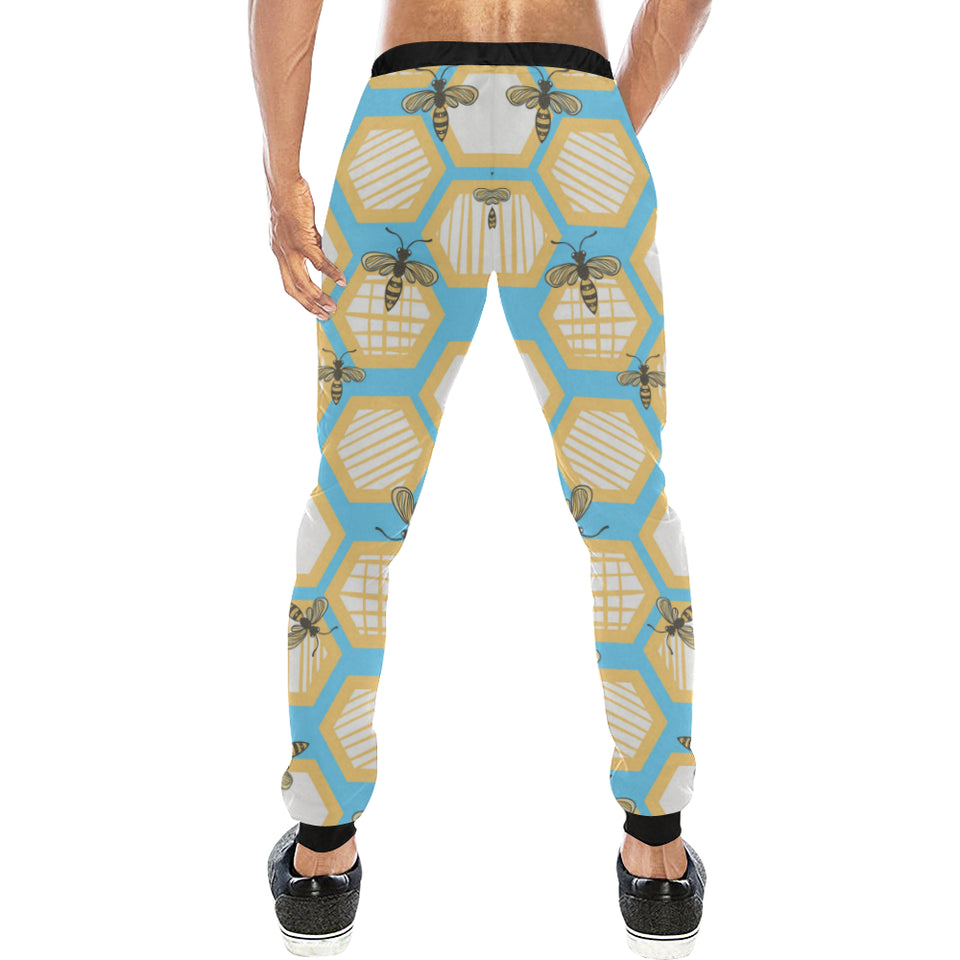 Bee honeycomb pattern Unisex Casual Sweatpants