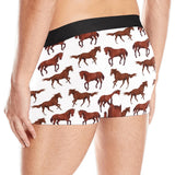 Horses running pattern background Men's All Over Print Boxer Briefs Men's Underwear
