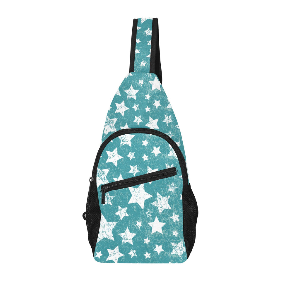 Vintage star pattern All Over Print Chest Bag