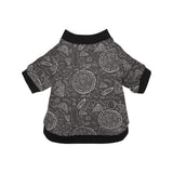 Pizza pattern All Over Print Pet Dog Round Neck Fuzzy Shirt