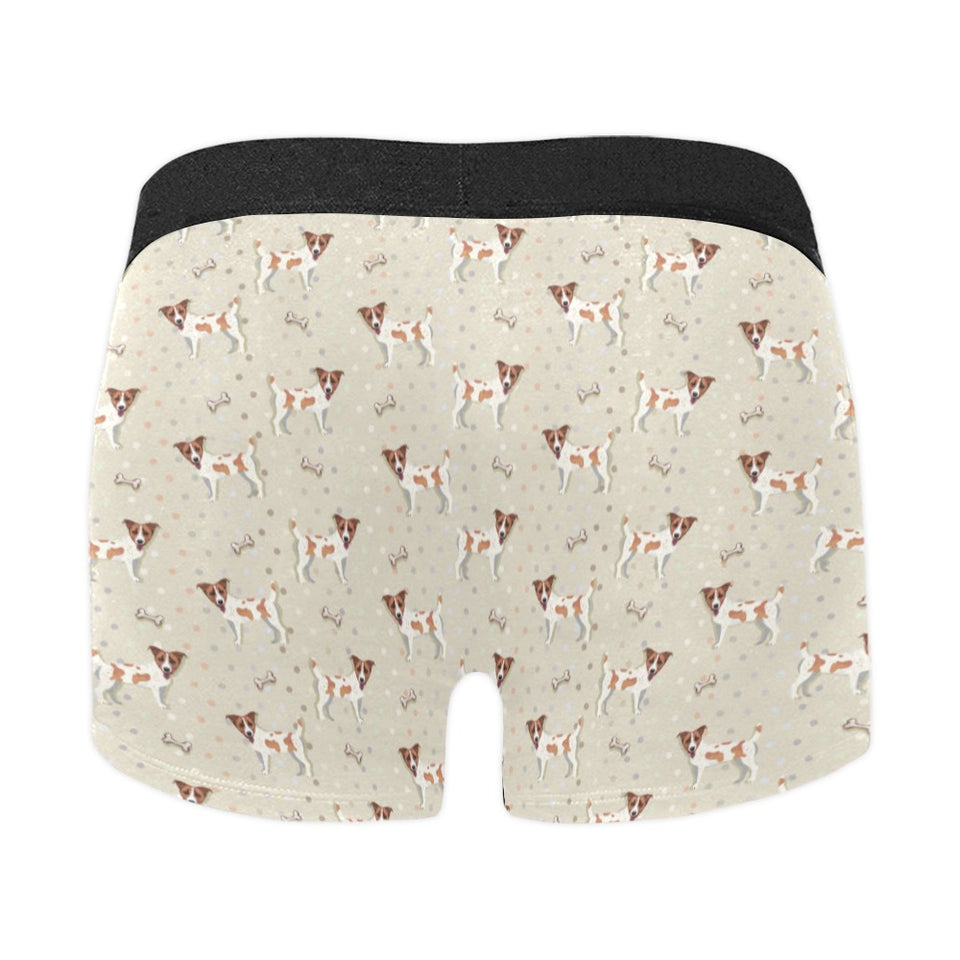 Jack Russel Pattern Print Design 02 Men's All Over Print Boxer Briefs Men's Underwear