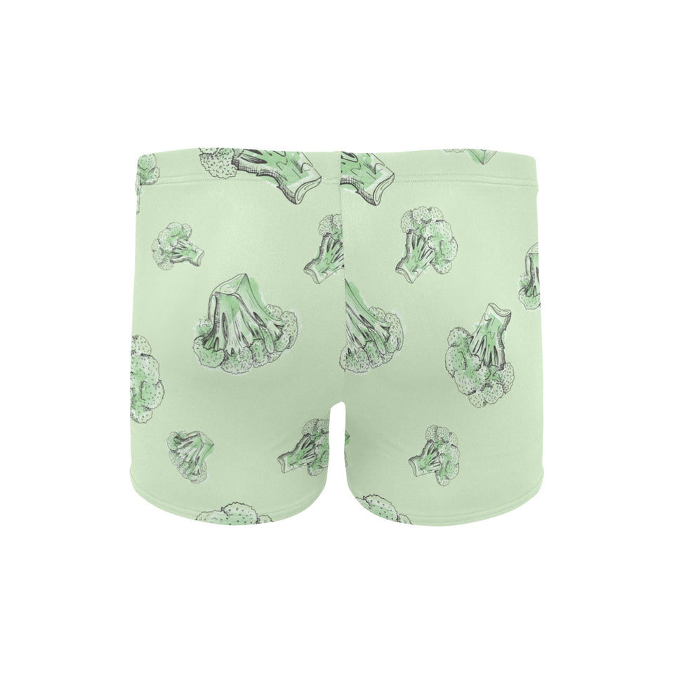 broccoli sketch pattern Men's Swimming Trunks