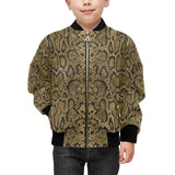 Snake skin pattern Kids' Boys' Girls' Bomber Jacket