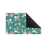 Koi Fish Carp Fish lotus pattern Doormat