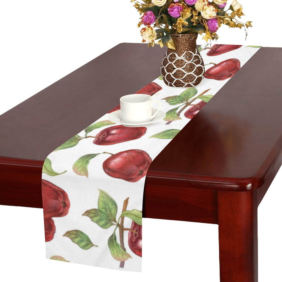 Red apples pattern Table Runner