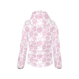 Sketch guava pattern Women's Padded Hooded Jacket