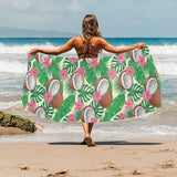 Coconut Pattern Print Design 01 Beach Towel