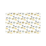 Silhouettes of goat and tree pattern Doormat