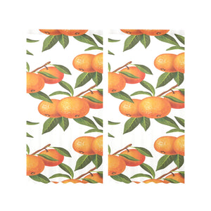 Oranges pattern background Gauze Curtain