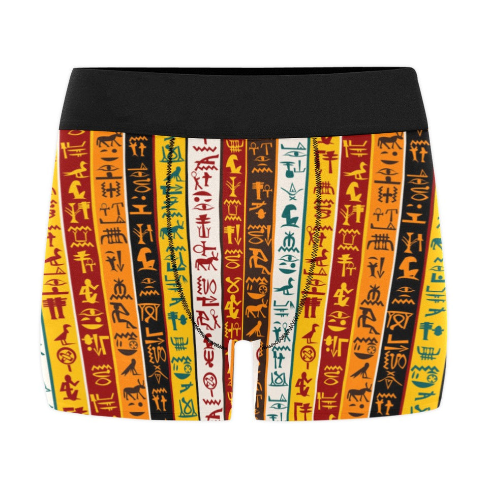 Egypt Hieroglyphics Pattern Print Design 01 Men's All Over Print Boxer Briefs Men's Underwear