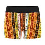 Egypt Hieroglyphics Pattern Print Design 01 Men's All Over Print Boxer Briefs Men's Underwear