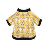 Camels ethnic motif pattern All Over Print Pet Dog Round Neck Fuzzy Shirt