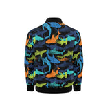 Colorful shark Kids' Boys' Girls' Bomber Jacket
