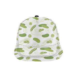 Cucumber sketch pattern All Over Print Snapback Cap