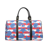 American football ball star stripes pattern Travel Bag