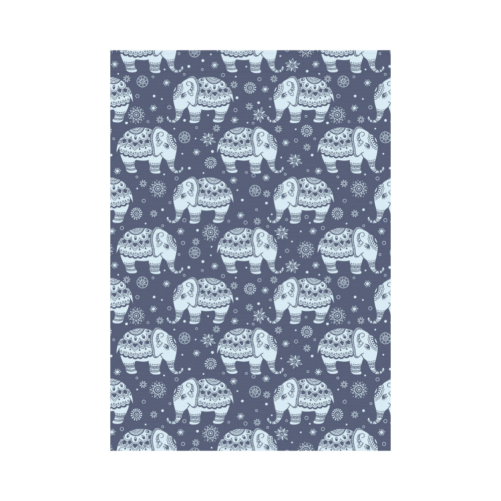 Elephant tribal design pattern House Flag Garden Flag