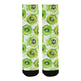 Watercolor kiwi pattern Crew Socks