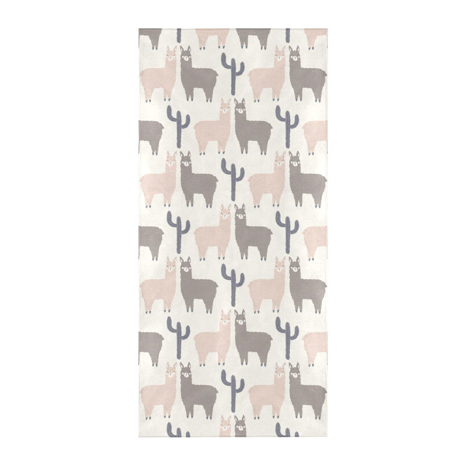 Llama Alpaca pattern Beach Towel
