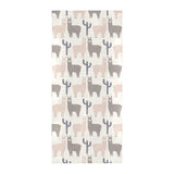 Llama Alpaca pattern Beach Towel
