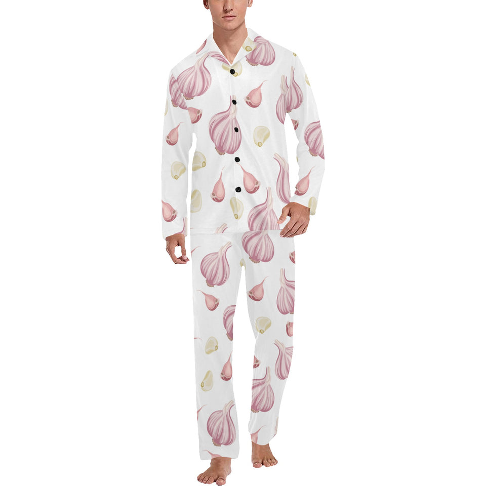 Garlic pattern Men's Long Pajama Set