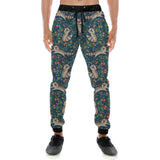 Raccoon tropical leaves pattern Unisex Casual Sweatpants