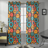 Gear Pattern Print Design 01 Gauze Curtain