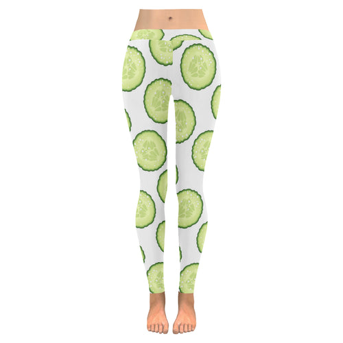 Cucumber slices pattern Women's Legging Fulfilled In US