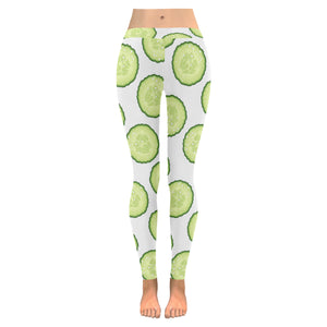 Cucumber slices pattern Women's Legging Fulfilled In US