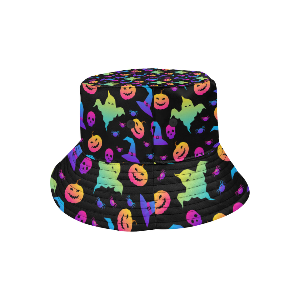 Colorful halloween background Unisex Bucket Hat