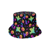Colorful halloween background Unisex Bucket Hat
