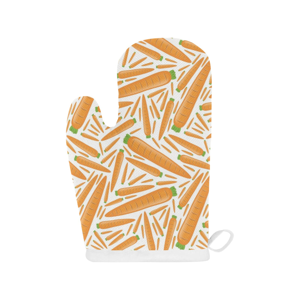 Carrot Pattern Print Design 02 Heat Resistant Oven Mitts